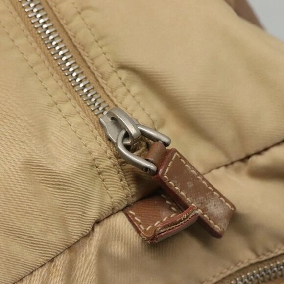 PRADA Shoulder Bag Nylon Beige Auth MX184 - Picture 8 of 16
